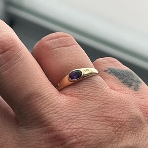 Gold 9Ct Amethyst Ring